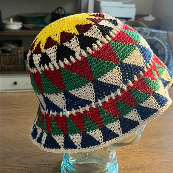 Colorful Geometric Handmade Bucket Hat - Picture 4 of 4